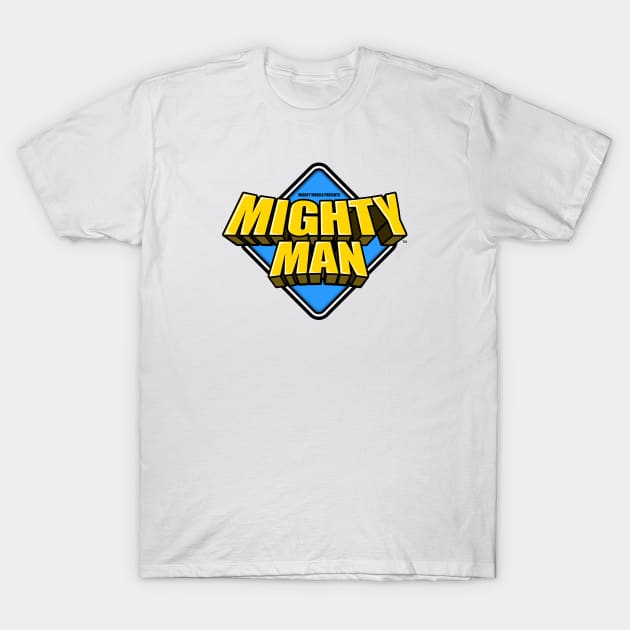 Mighty Man Logo T-Shirt by spiderman1962